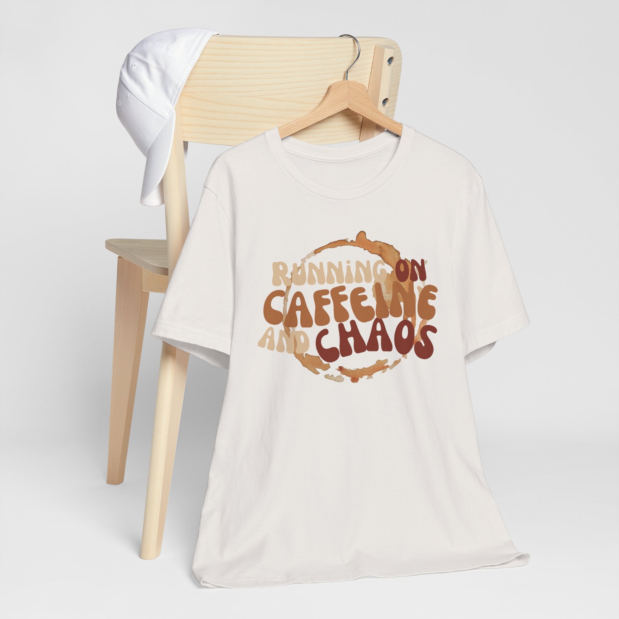 Funny Coffee Lovers Tee, Caffeine Chaos Shirt, Gift for Coffee Addict, Unisex Graphic Tee, Casual Wear, Birthday Present