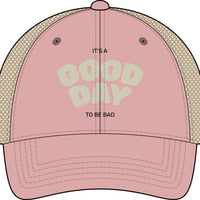 It's a Good Day to be Bad Cap - Women's Washed Mesh-Back Cap