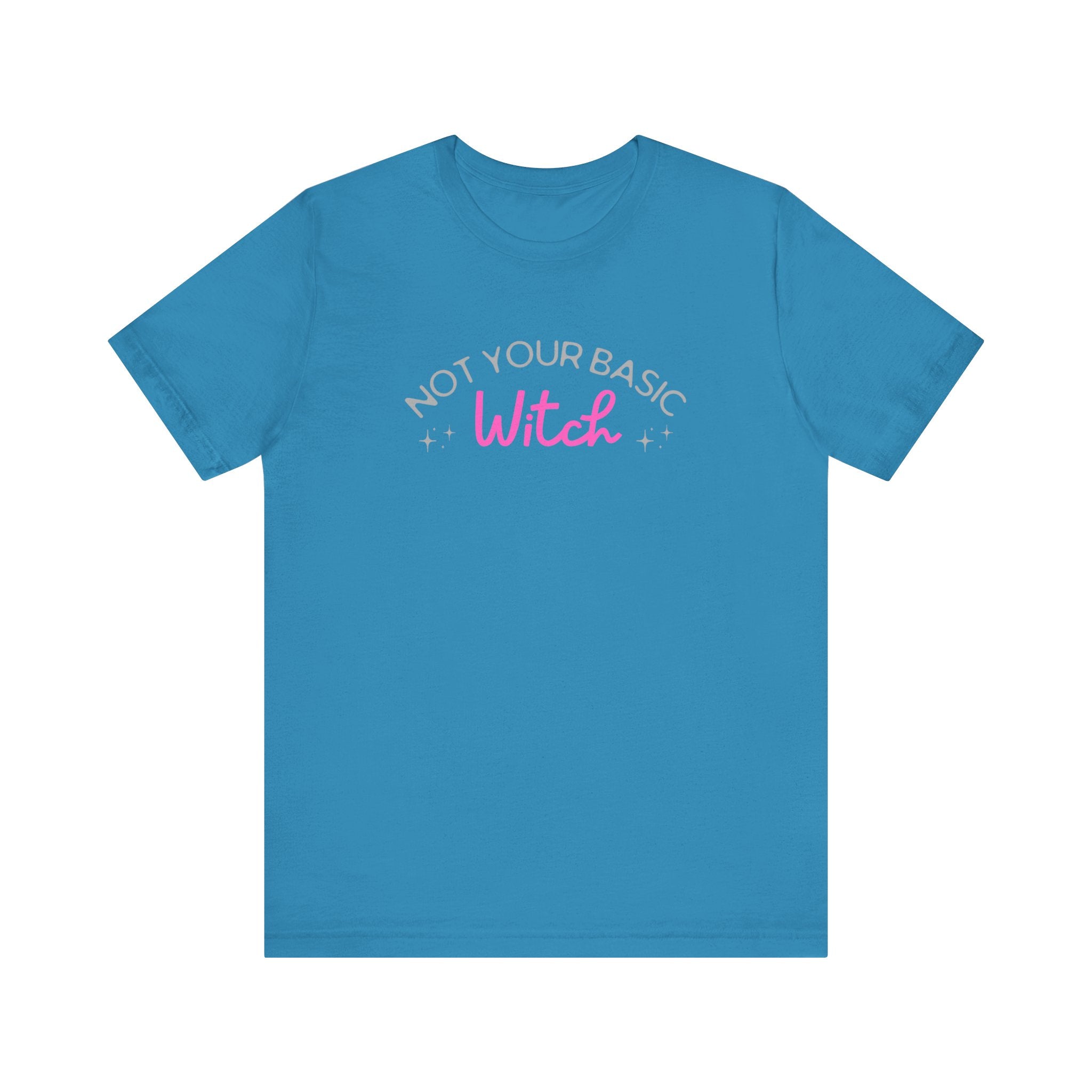 Not Your Basic Witch Tee, Funny Witch Shirt, Unisex Halloween T-Shirt, Gift for Witchy Friends, Spooky Season Apparel, Casual Everyday Wear