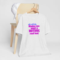 4th of July Hotdog Tee, Funny BBQ Shirt, Summer Celebration Outfit, Independence Day Gift, Casual Everyday Wear