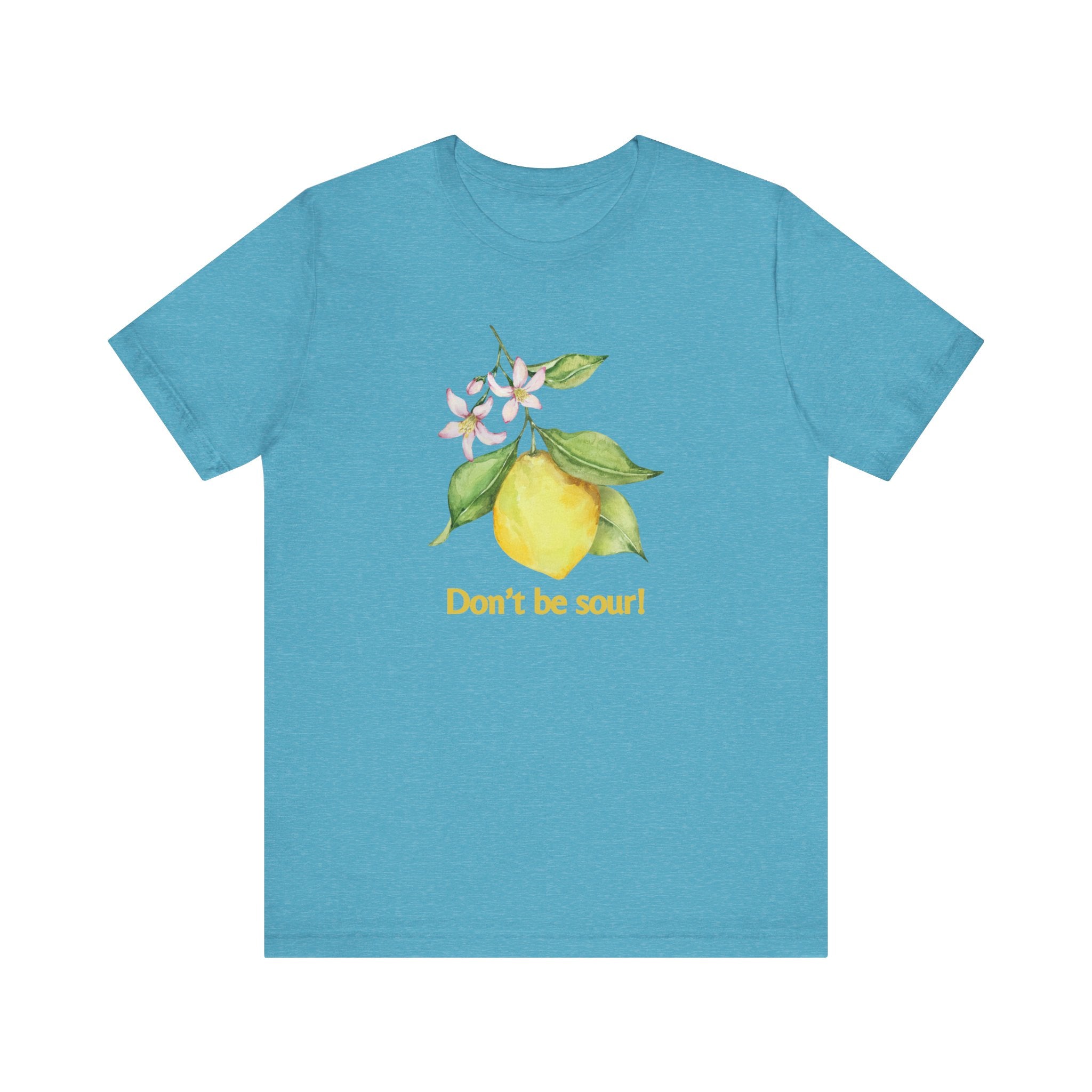 Lemon Vibes T-Shirt, Funny Tee, Gift for Friends, Summer Clothing, Citrus Lover Shirt, Don't Be Sour Tee, Quirky Humor Apparel