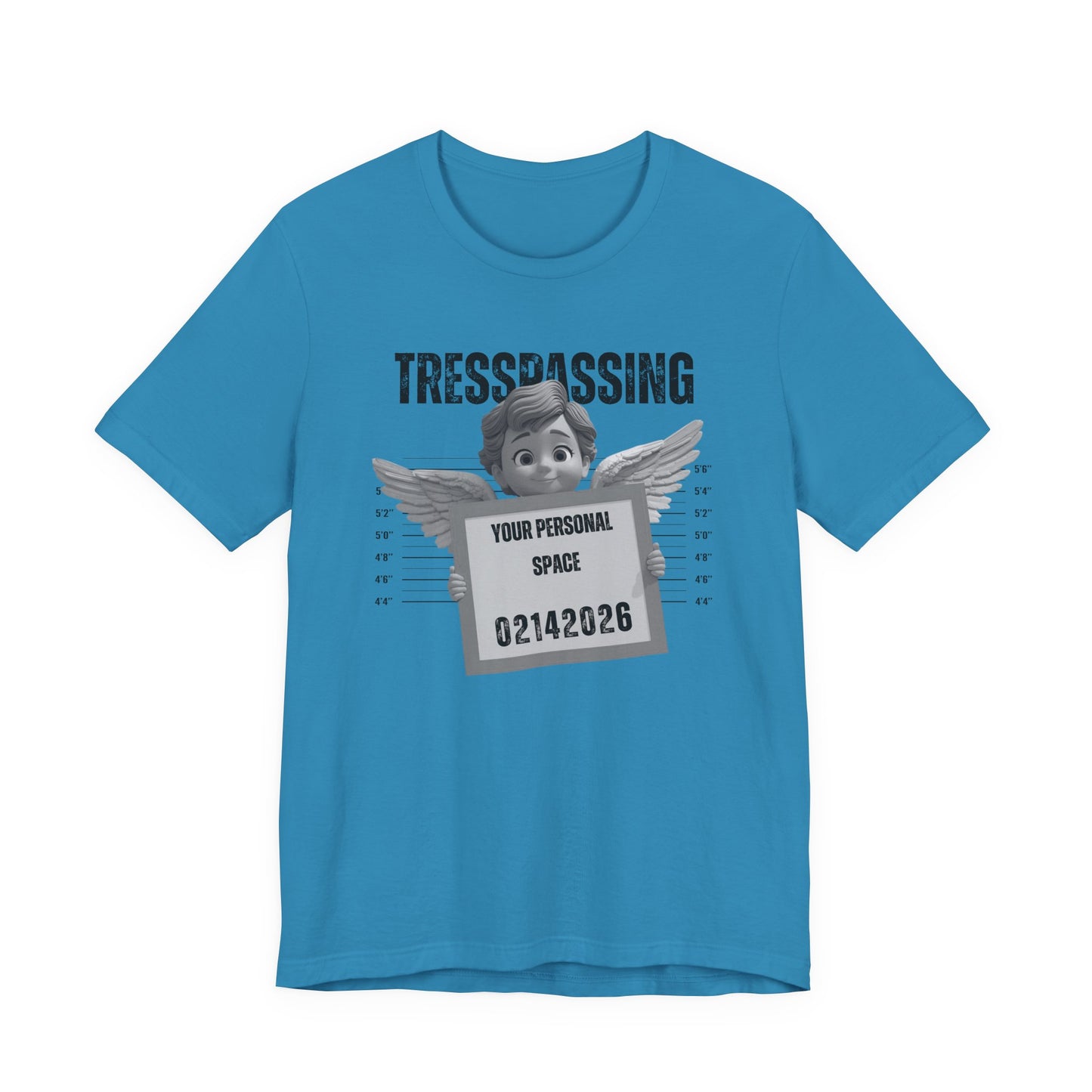 TRESPASSING:  (Mugshot Angel Design) - Valentine's Tee