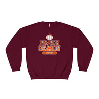Pumpkin Season Crew Neck, Fall Sweatshirt, Halloween Apparel, Cozy Sweatshirt, Autumn Fashion, Seasonal Gift Idea