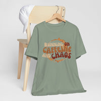 Funny Coffee Lovers Tee, Caffeine Chaos Shirt, Gift for Coffee Addict, Unisex Graphic Tee, Casual Wear, Birthday Present