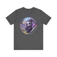 Boppity Boo Cute Grim Reaper Tee, Soft Unisex Jersey T-Shirt, Fun Halloween Shirt, Goth Aesthetic Apparel
