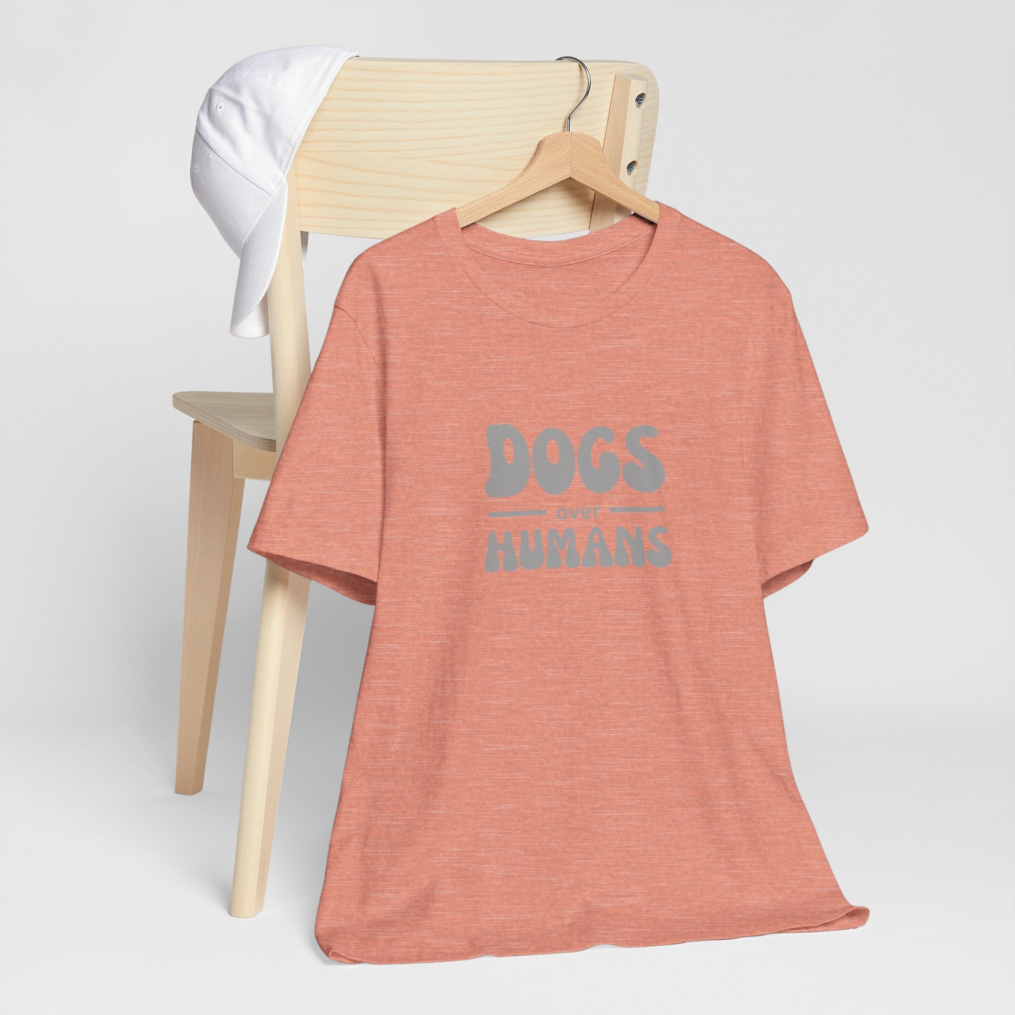 Dogs Over Humans Unisex T-Shirt - Perfect for Dog Lovers, Casual Wear, Gifts, Pet Lovers, Everyday Comfort