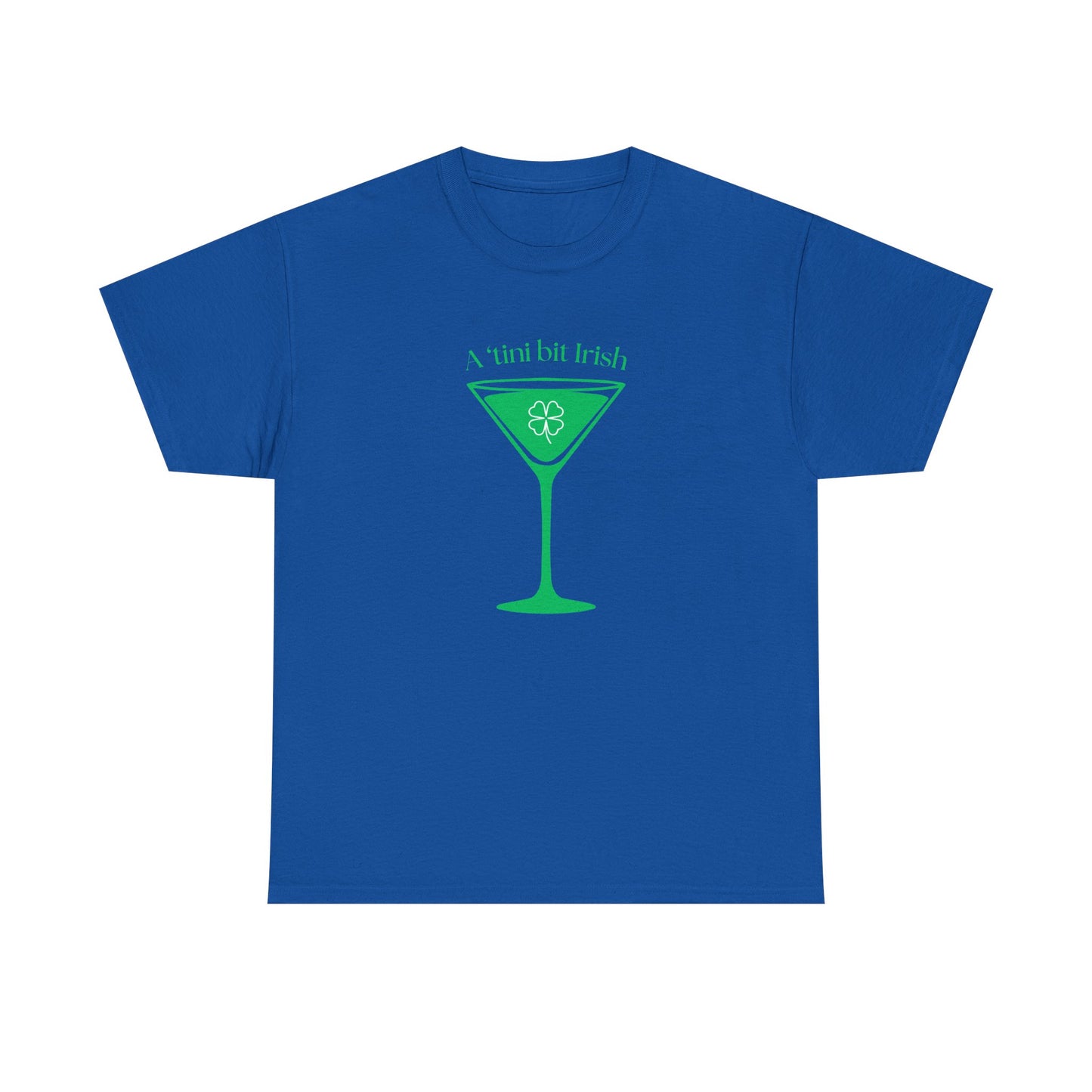St. Patrick's Day Martini Tee — Irish Green Cocktail Graphic Shirt