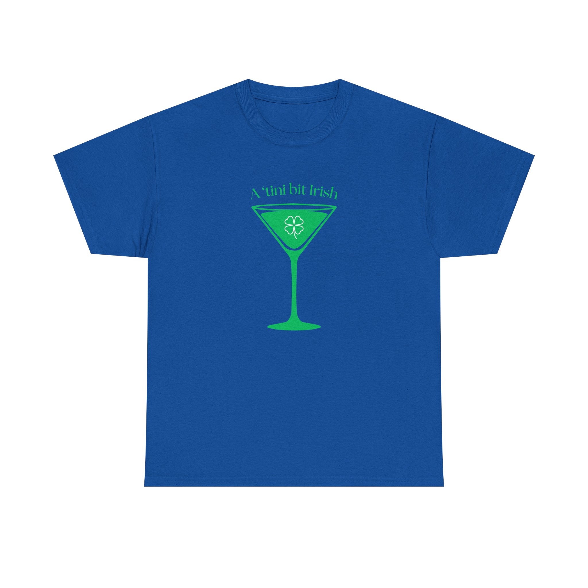 St. Patrick's Day Martini Tee — Irish Green Cocktail Graphic Shirt