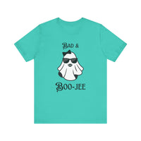 Bad & Boo-Jee Funny Unisex T-Shirt, Cool Graphic Tee, Gift for Dog Lovers, Halloween lovers, Casual Wear for Halloween