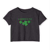 Leprec*nt Cropped Tee — Funny St. Patrick’s Day Festival Crop Top