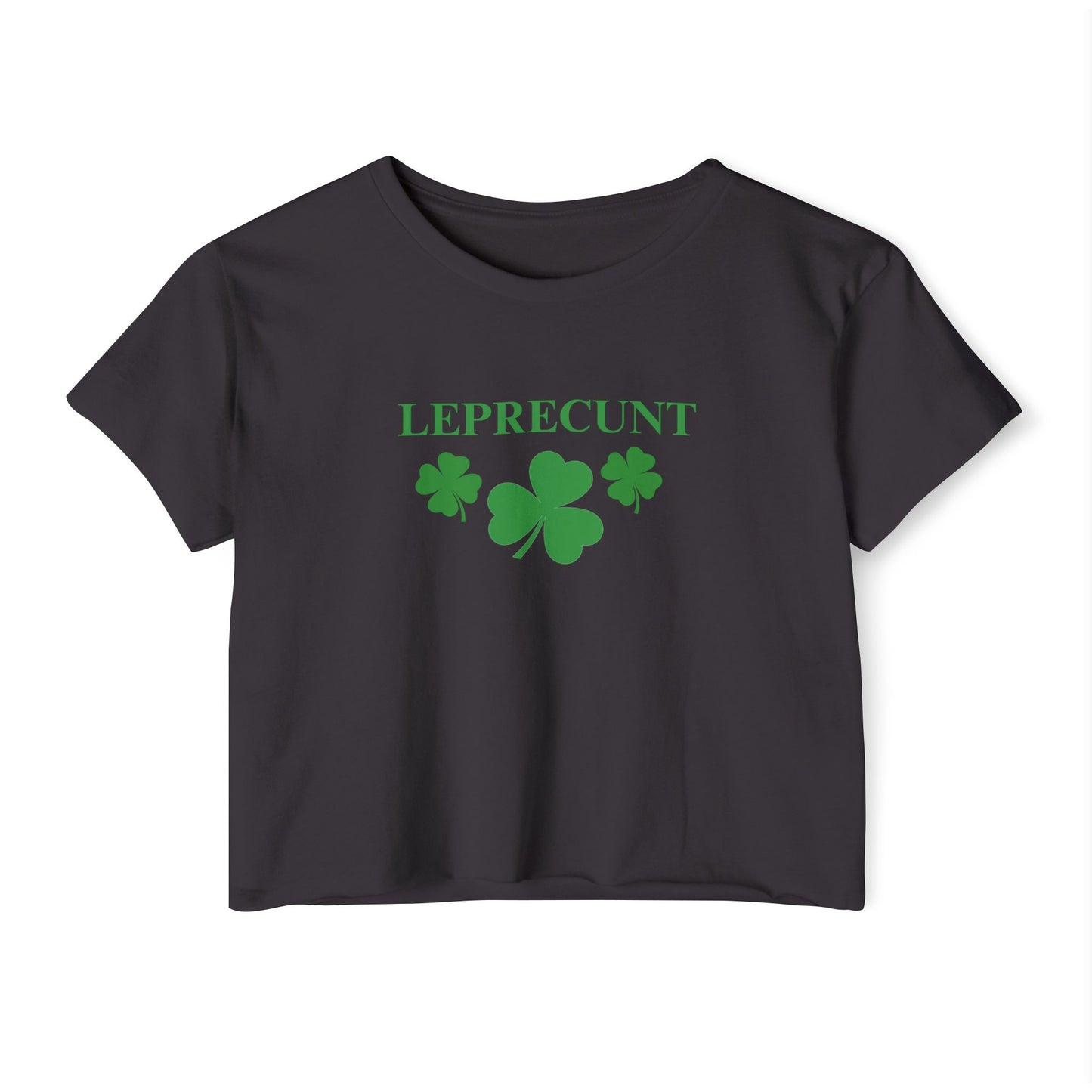 Leprec*nt Cropped Tee — Funny St. Patrick’s Day Festival Crop Top