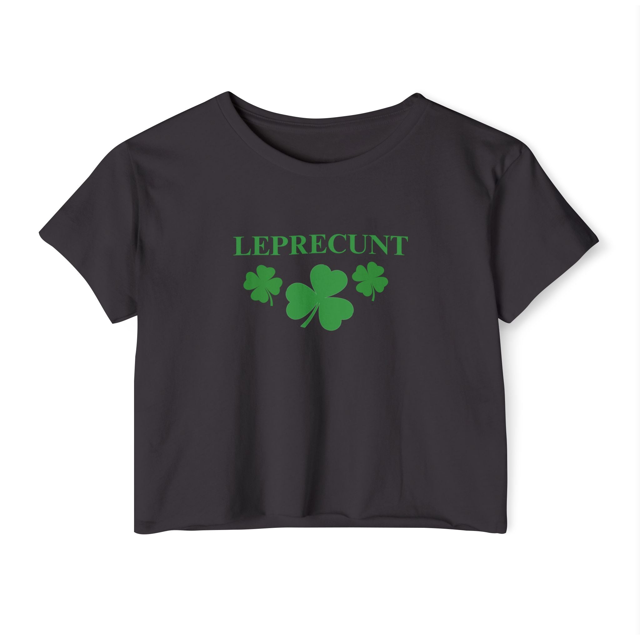 Leprec*nt Cropped Tee — Funny St. Patrick’s Day Festival Crop Top