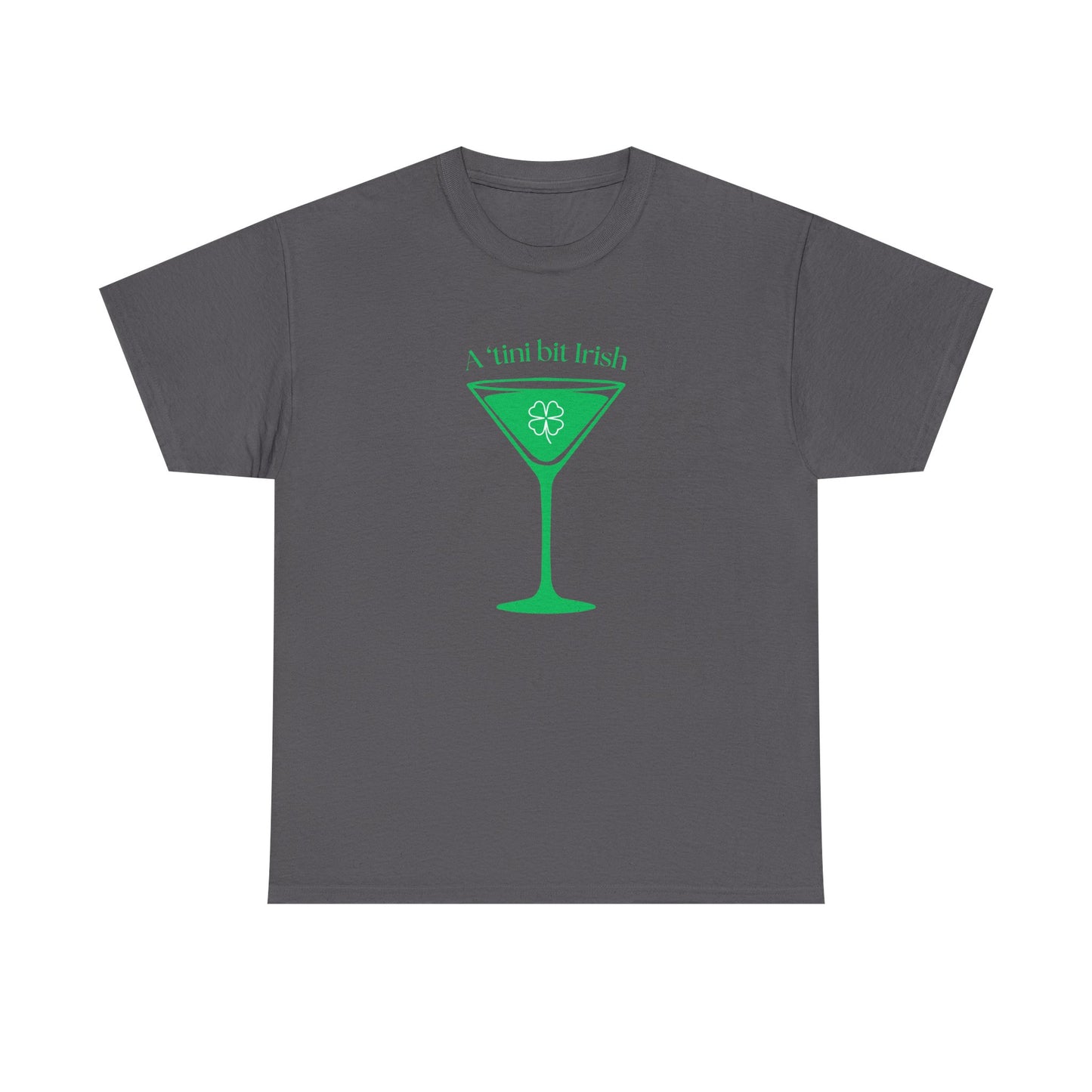 St. Patrick's Day Martini Tee — Irish Green Cocktail Graphic Shirt