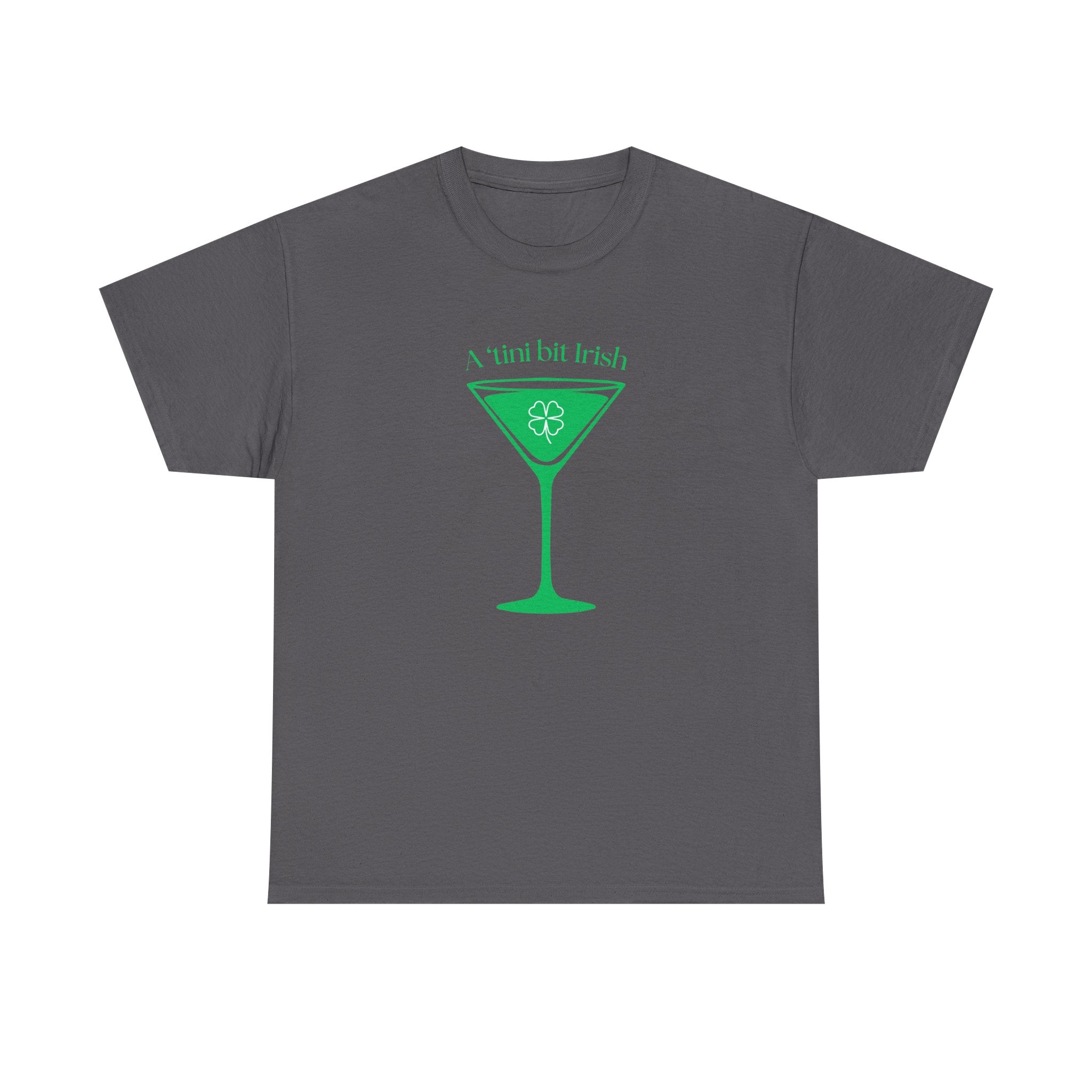 St. Patrick's Day Martini Tee — Irish Green Cocktail Graphic Shirt