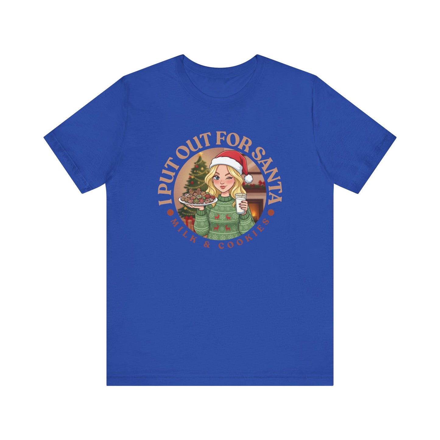 Festive Holiday Tee - "I Put Out for Santa" Christmas Shirt V2