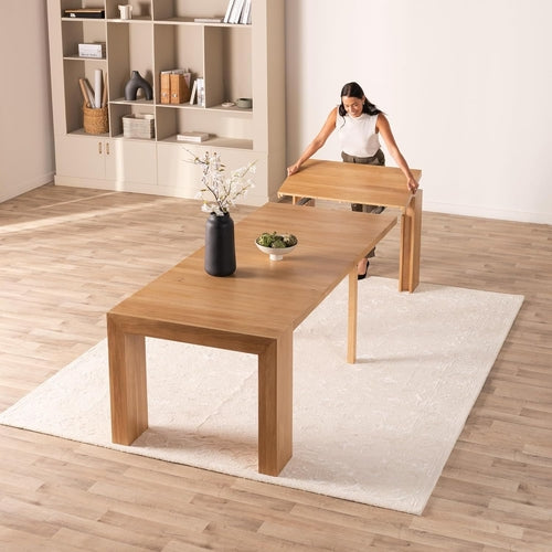 Expandable Dining Room Table for 2 to 12