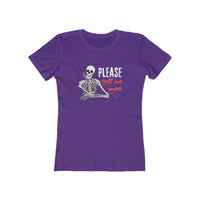 Skeleton Graphic Tee, Casual Women’s Shirt, Halloween T-Shirt, Fun Fall Apparel, Everyday Comfort