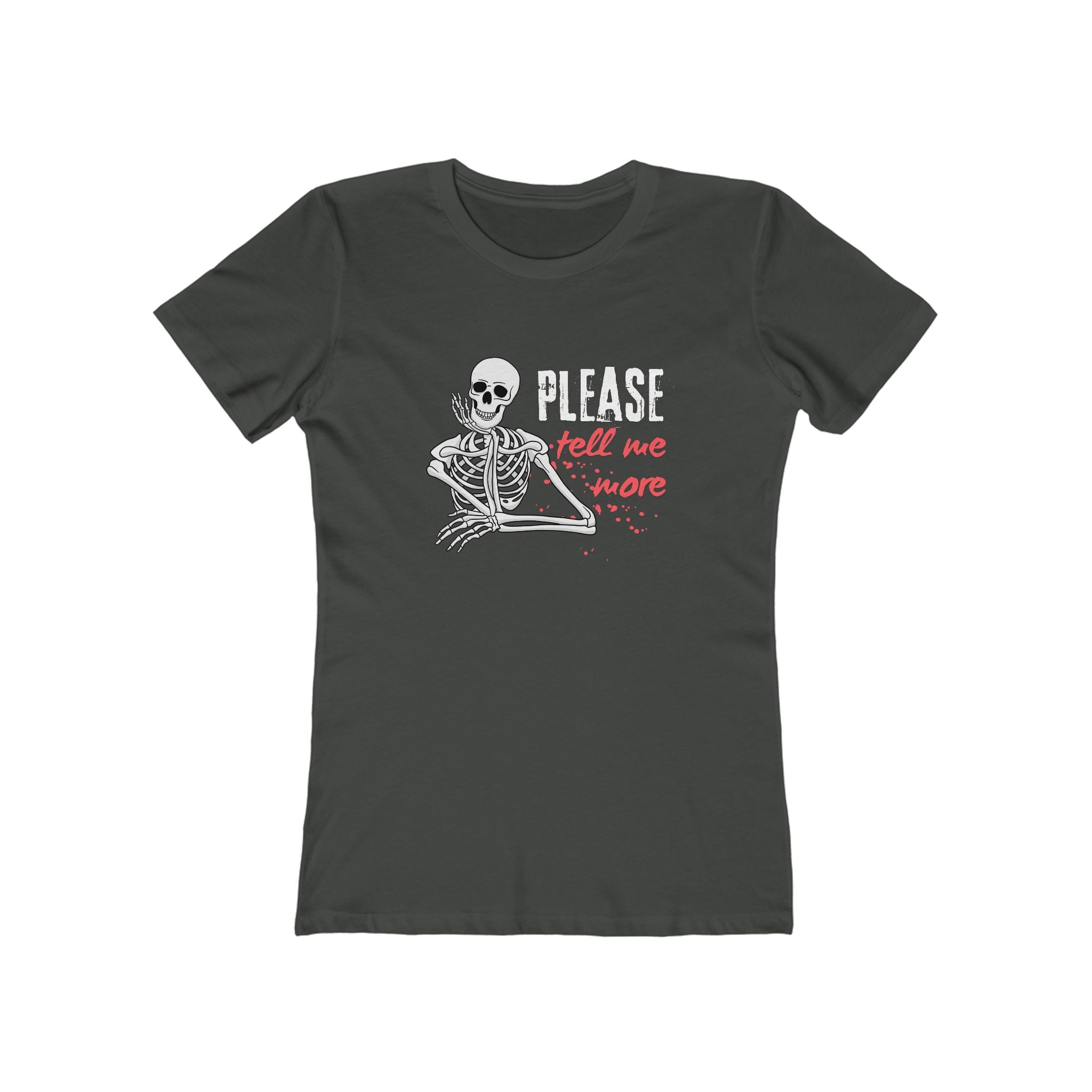 Skeleton Graphic Tee, Casual Women’s Shirt, Halloween T-Shirt, Fun Fall Apparel, Everyday Comfort