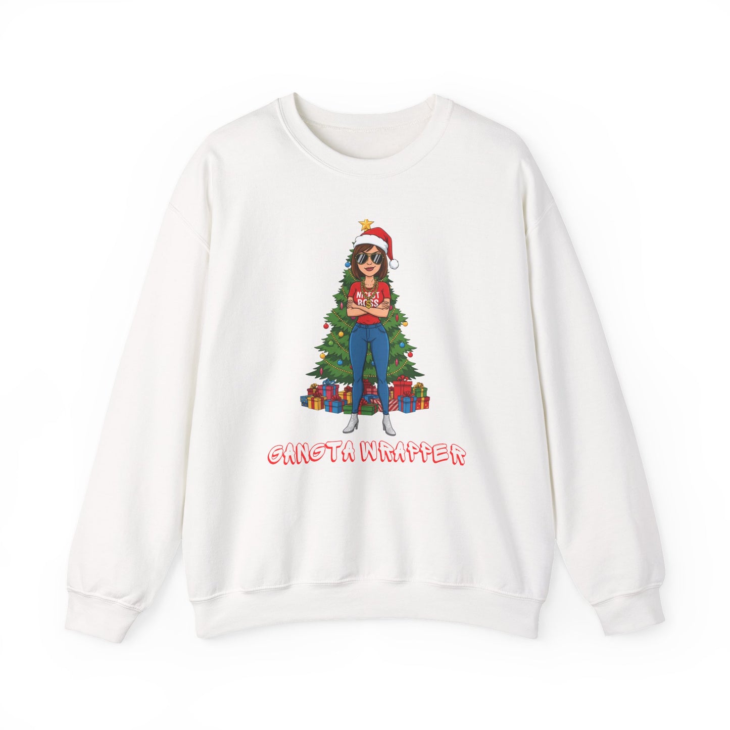Holiday Crew Neck - featuring a Gangsta Wrapper