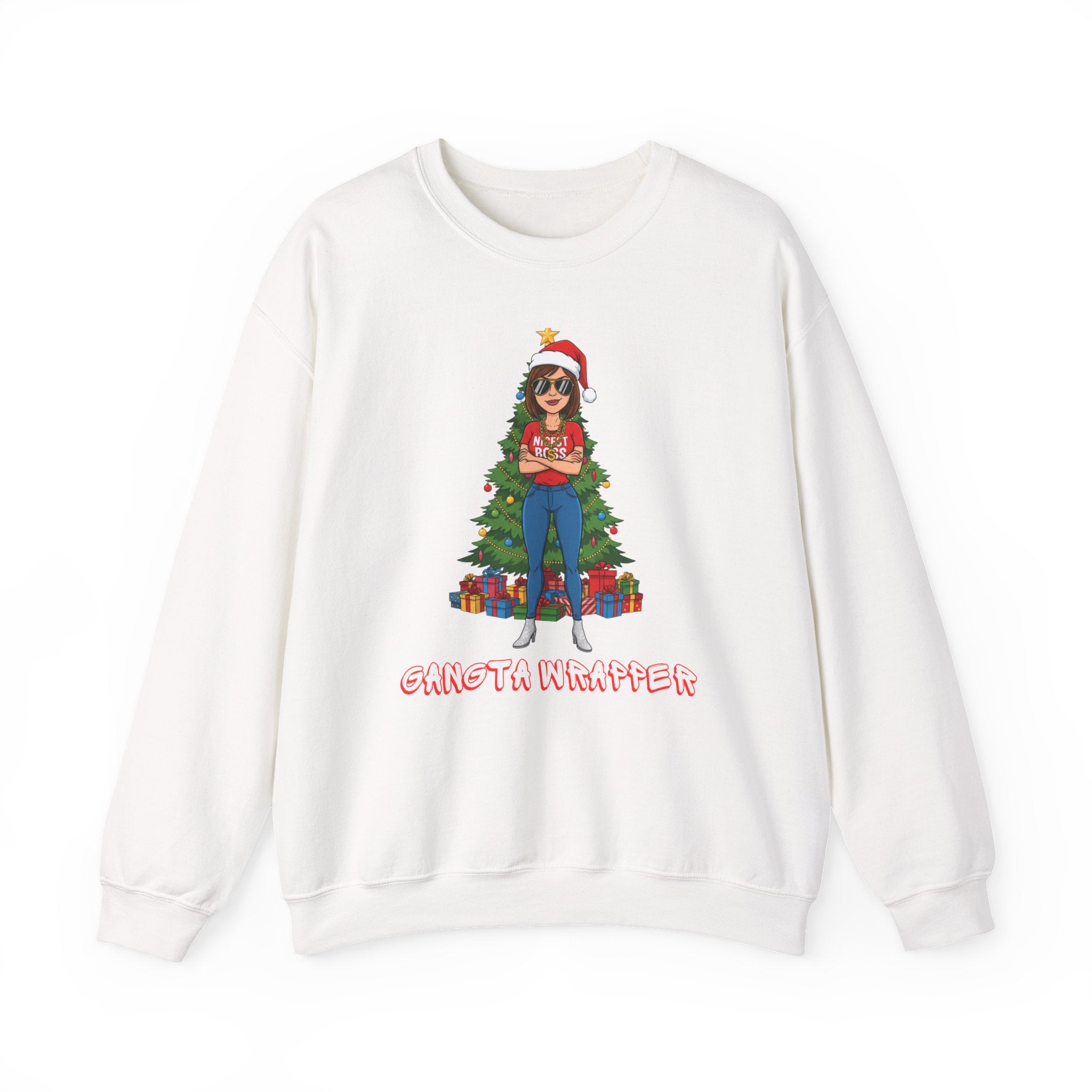 Holiday Crew Neck - featuring a Gangsta Wrapper
