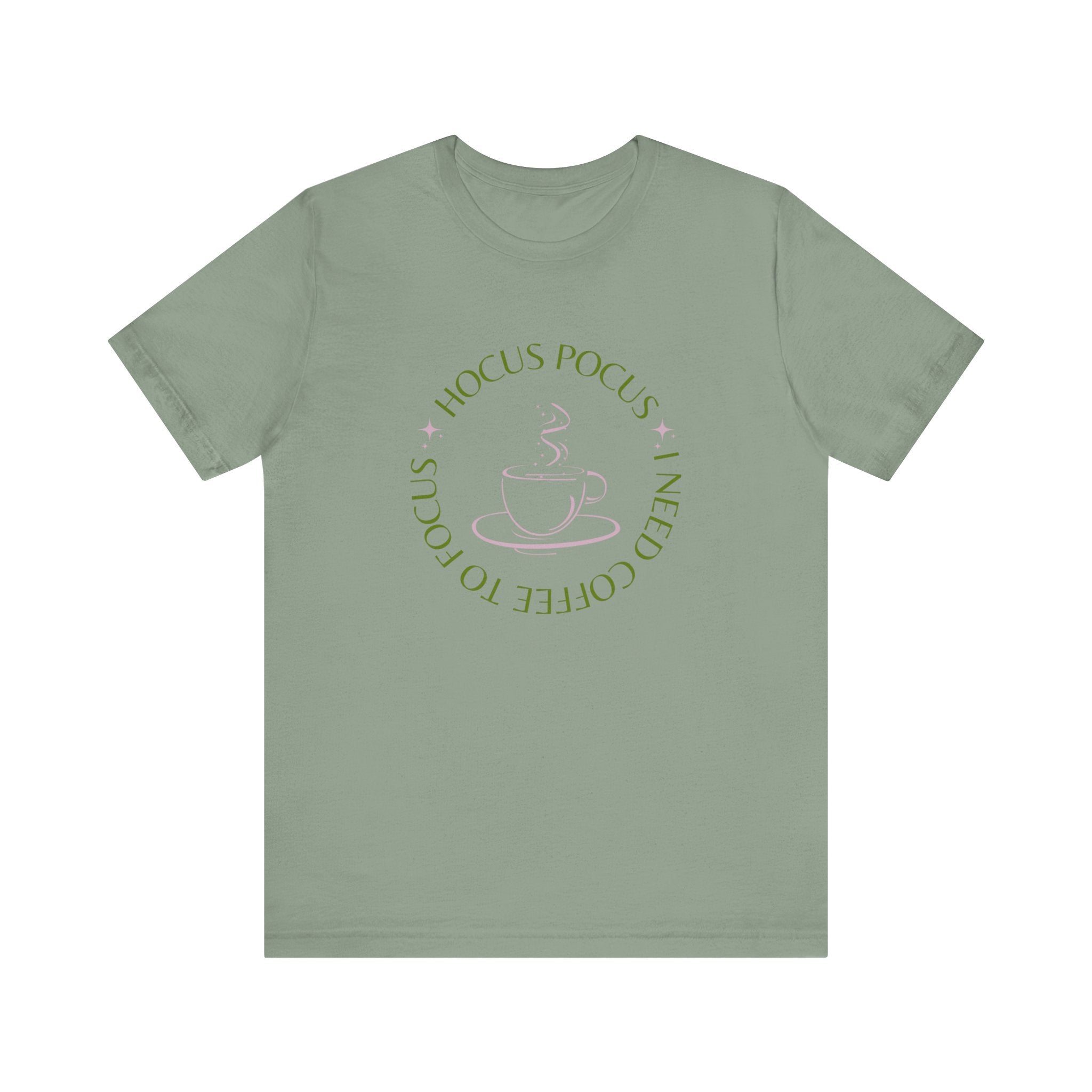 I Need Coffee to Focus Tee-Shirt, Fall Apparel, Halloween Apparel, Witchy Vibes