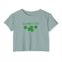 Leprec*nt Cropped Tee — Funny St. Patrick’s Day Festival Crop Top