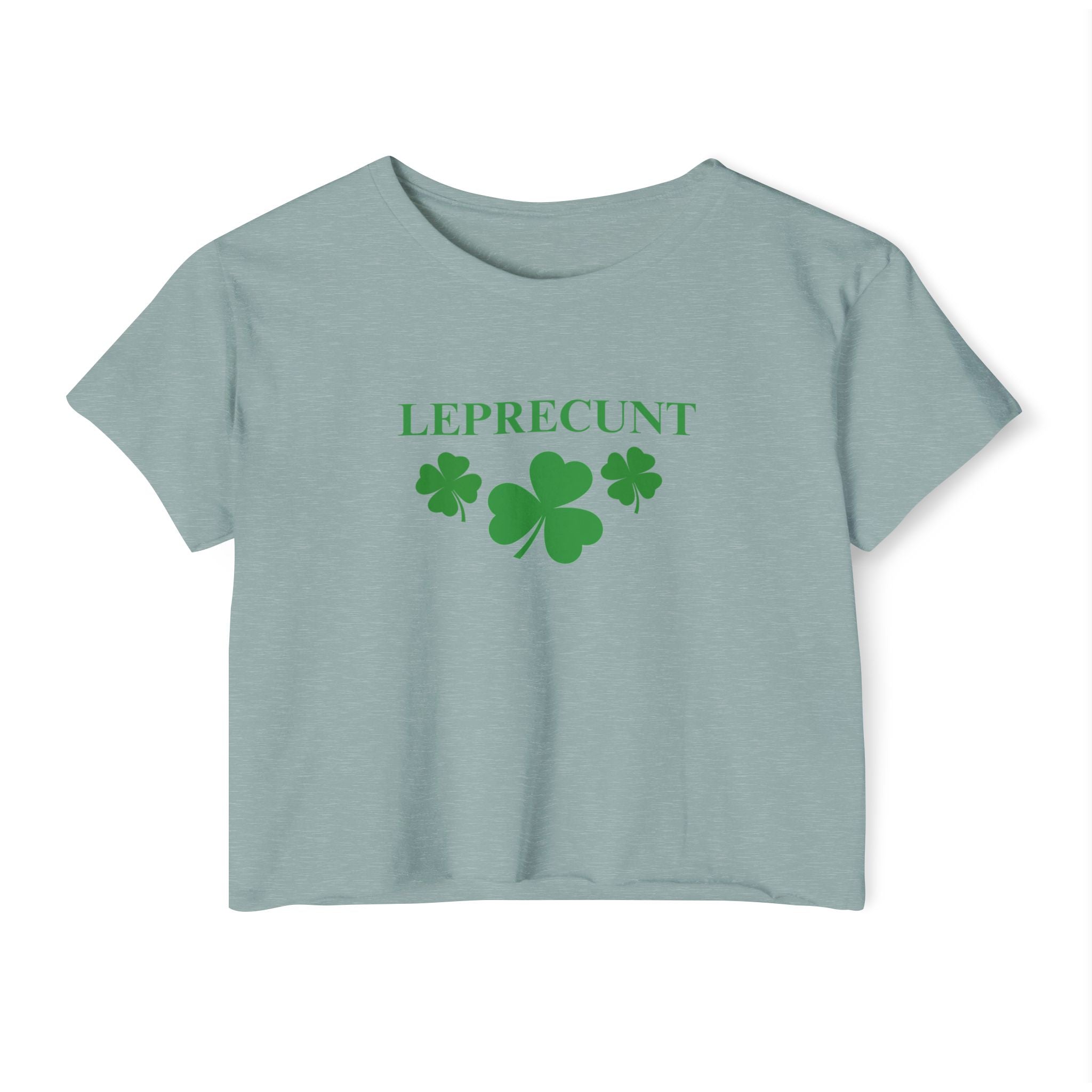 Leprec*nt Cropped Tee — Funny St. Patrick’s Day Festival Crop Top