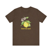 Lemon Vibes T-Shirt, Funny Tee, Gift for Friends, Summer Clothing, Citrus Lover Shirt, Don't Be Sour Tee, Quirky Humor Apparel