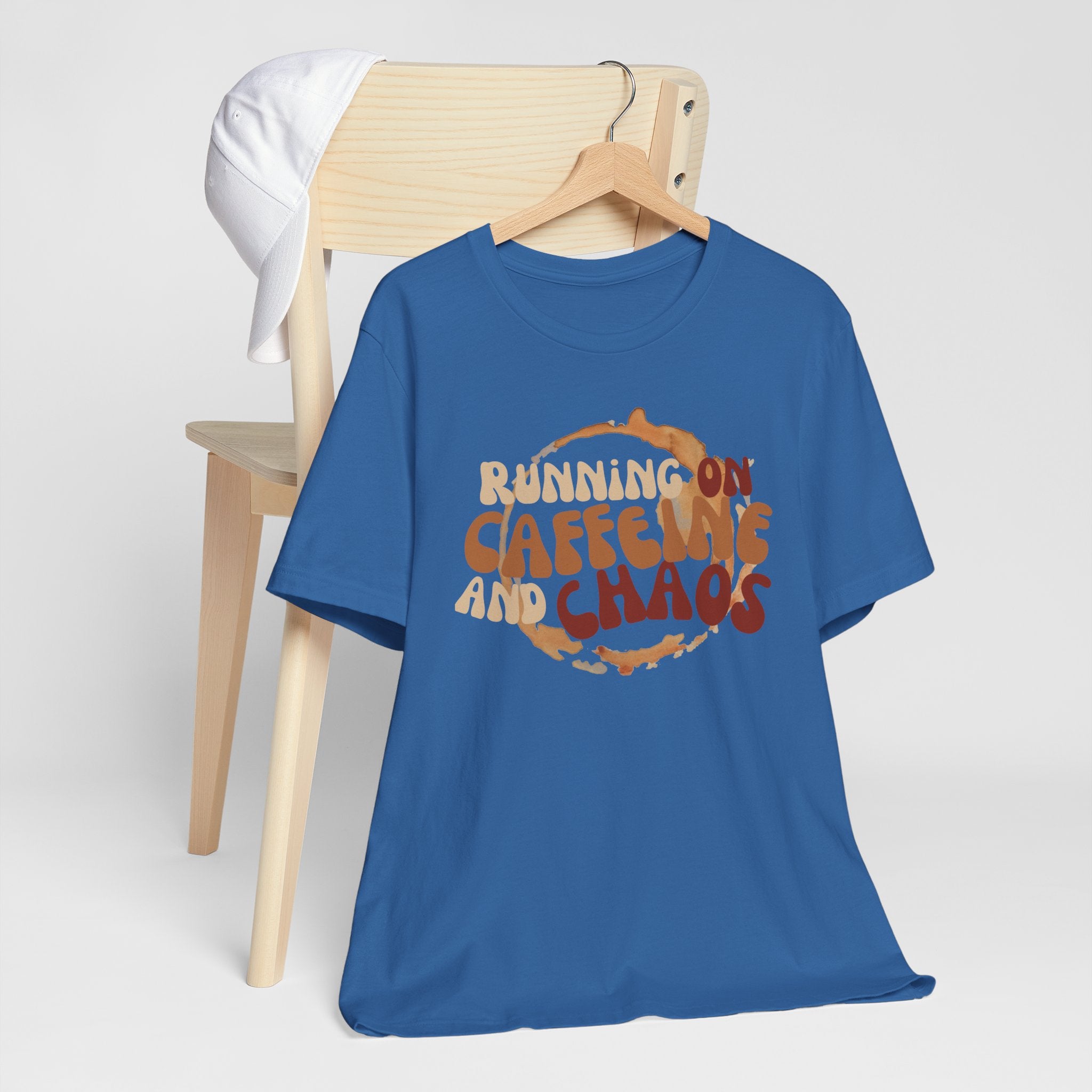 Funny Coffee Lovers Tee, Caffeine Chaos Shirt, Gift for Coffee Addict, Unisex Graphic Tee, Casual Wear, Birthday Present