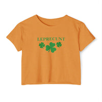 Leprec*nt Cropped Tee — Funny St. Patrick’s Day Festival Crop Top