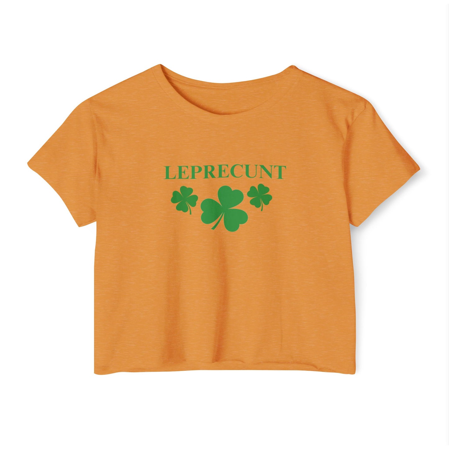 Leprec*nt Cropped Tee — Funny St. Patrick’s Day Festival Crop Top