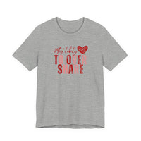Most Likely To Overshare T-Shirt — Funny Heart Graphic Tee for Friends & Galentine's/Valentine's