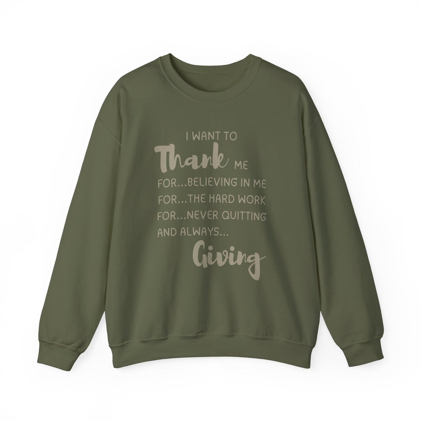 Thank Me, Thanksgiving Unisex Heavy Blend™ Crewneck Sweatshirt