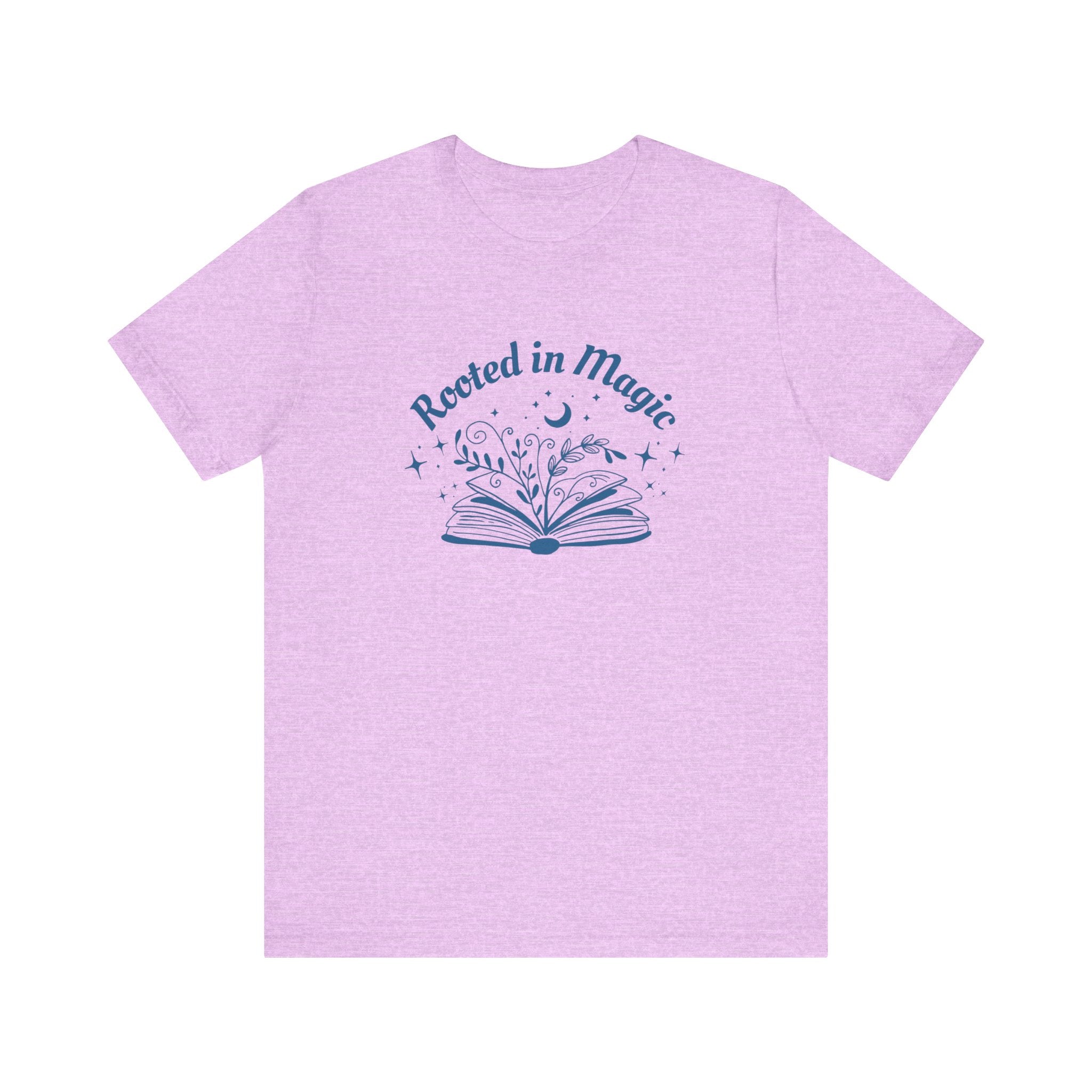 Rooted in Magic Short Sleeve Tee, Ideal for Book Lovers, Spell Binders, and Magic Minds Alike