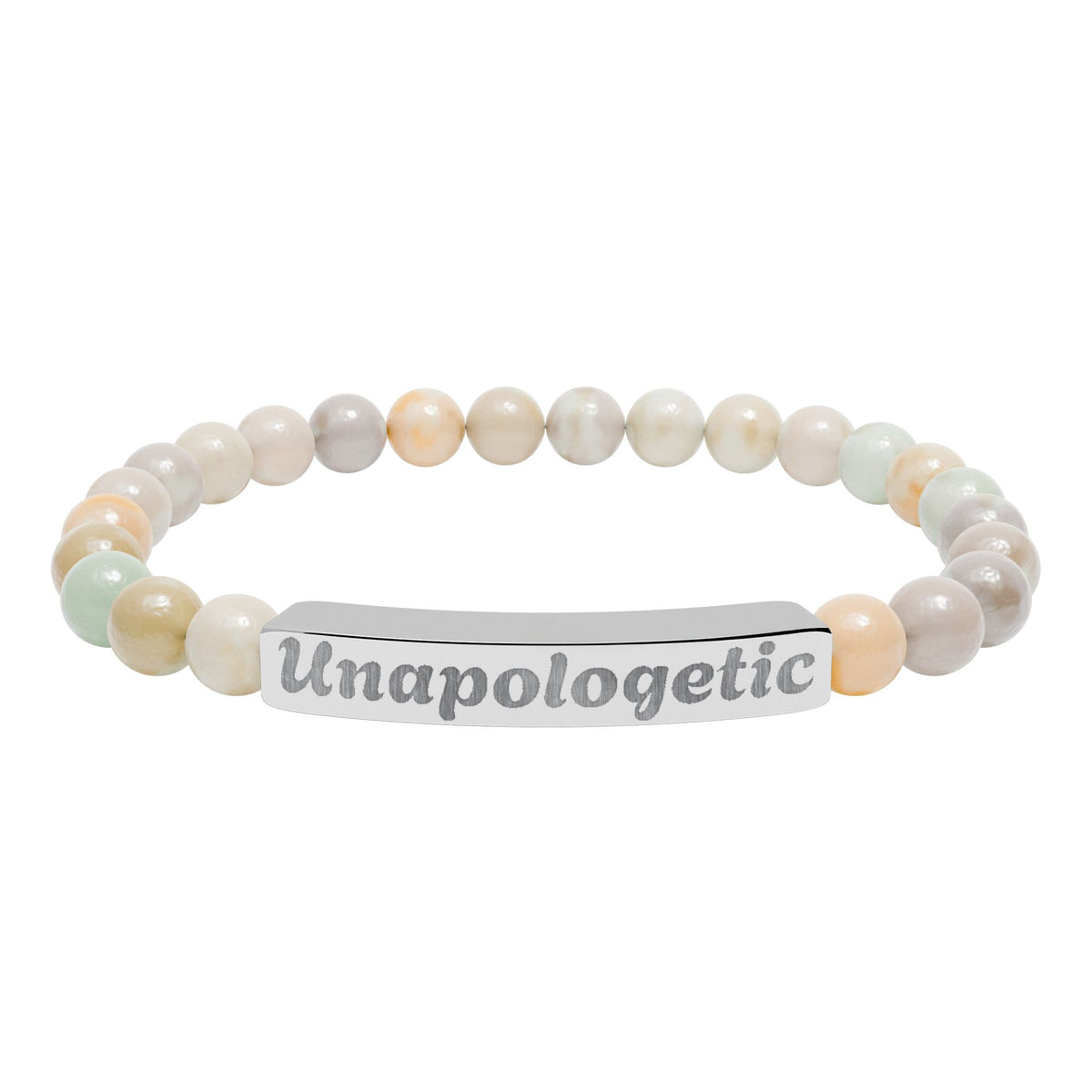 Unapologetic Natural Stone Stretch Bracelet