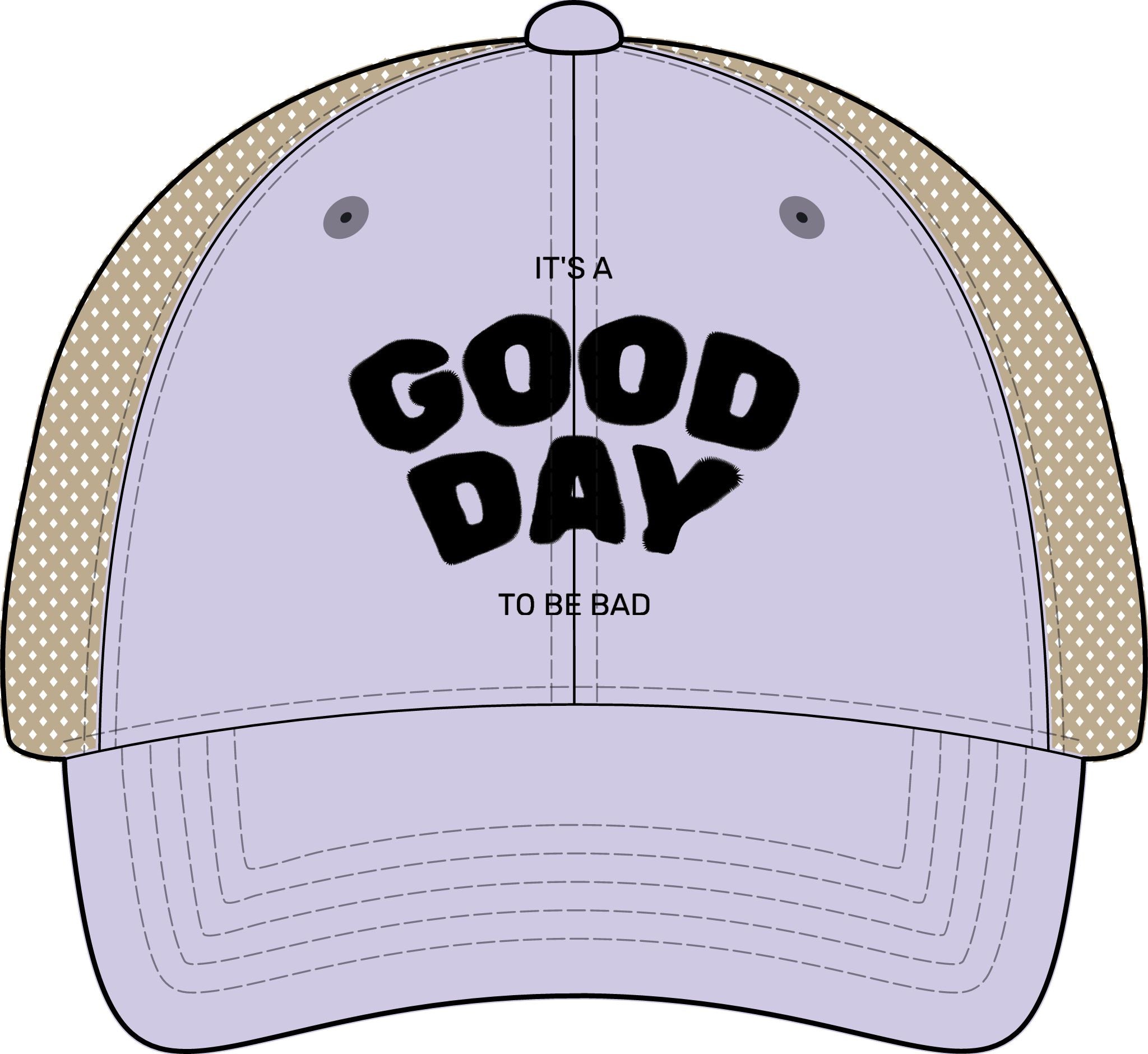 It's a Good Day to be Bad Cap - Women's Washed Mesh-Back Cap
