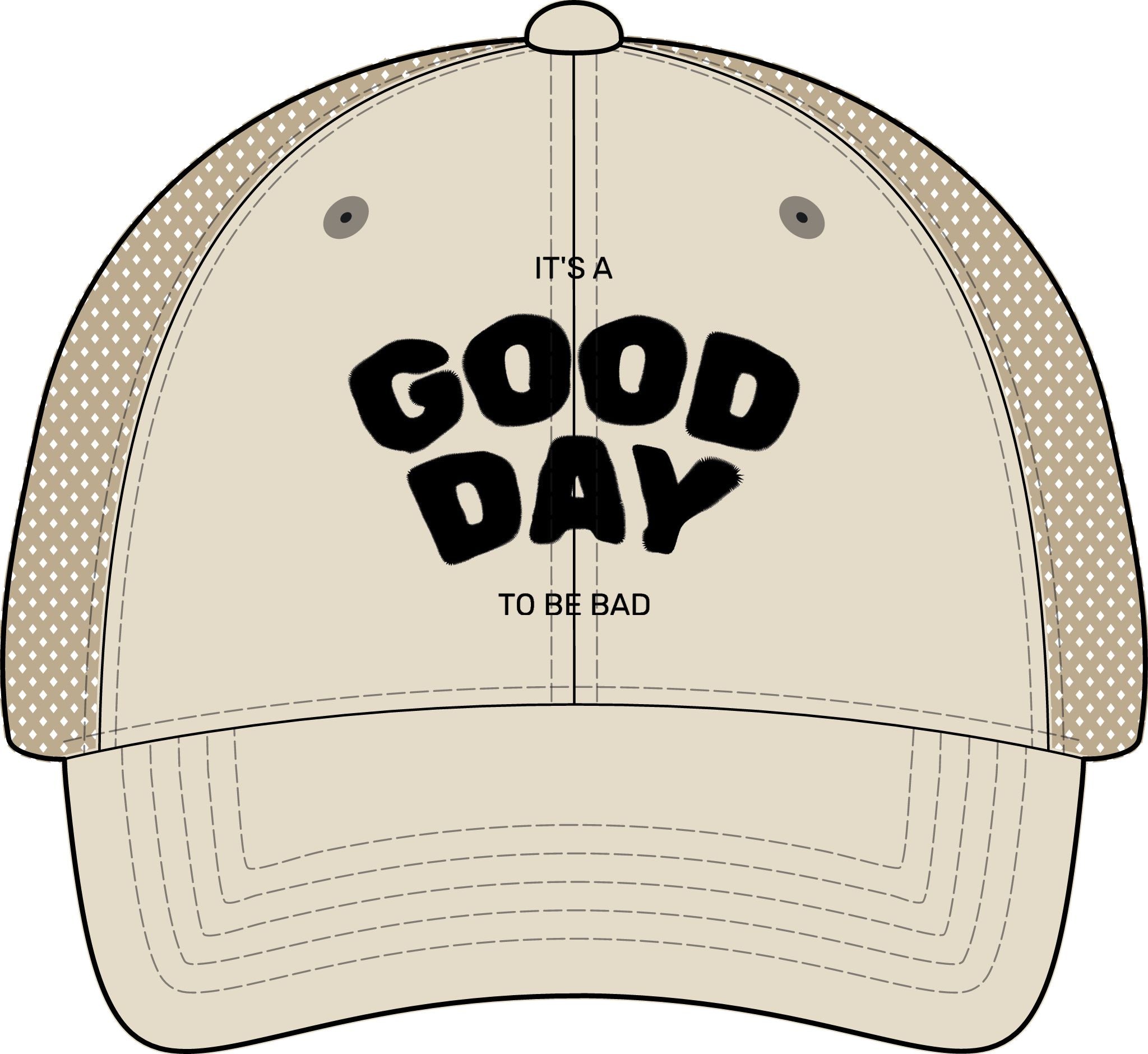 It's a Good Day to be Bad Cap - Women's Washed Mesh-Back Cap