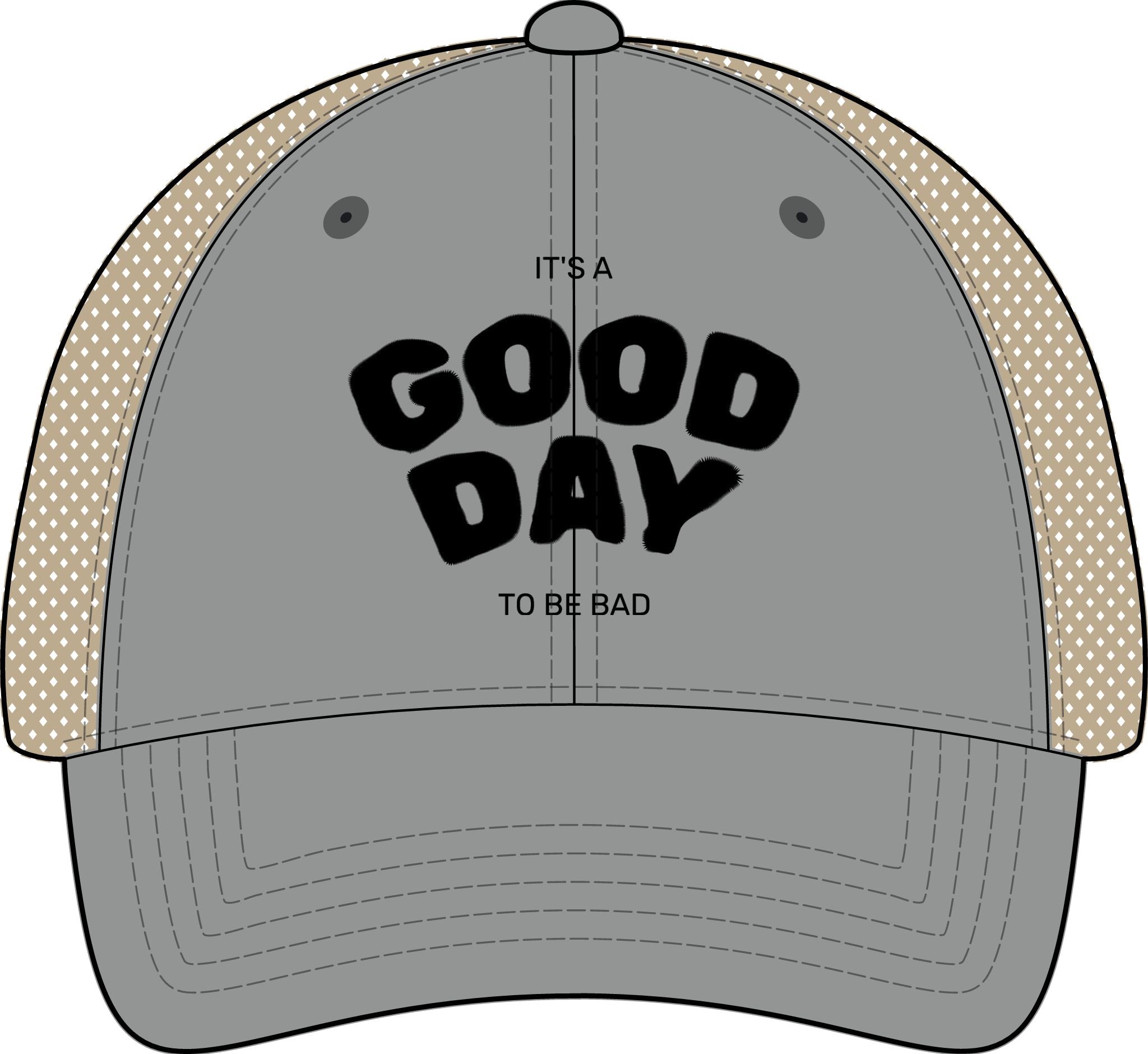 It's a Good Day to be Bad Cap - Women's Washed Mesh-Back Cap