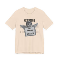 Resisting Love & Commitment Mugshot Tee — Funny Anti-Romance Graphic T-Shirt for Valentines