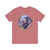 Boppity Boo Cute Grim Reaper Tee, Soft Unisex Jersey T-Shirt, Fun Halloween Shirt, Goth Aesthetic Apparel