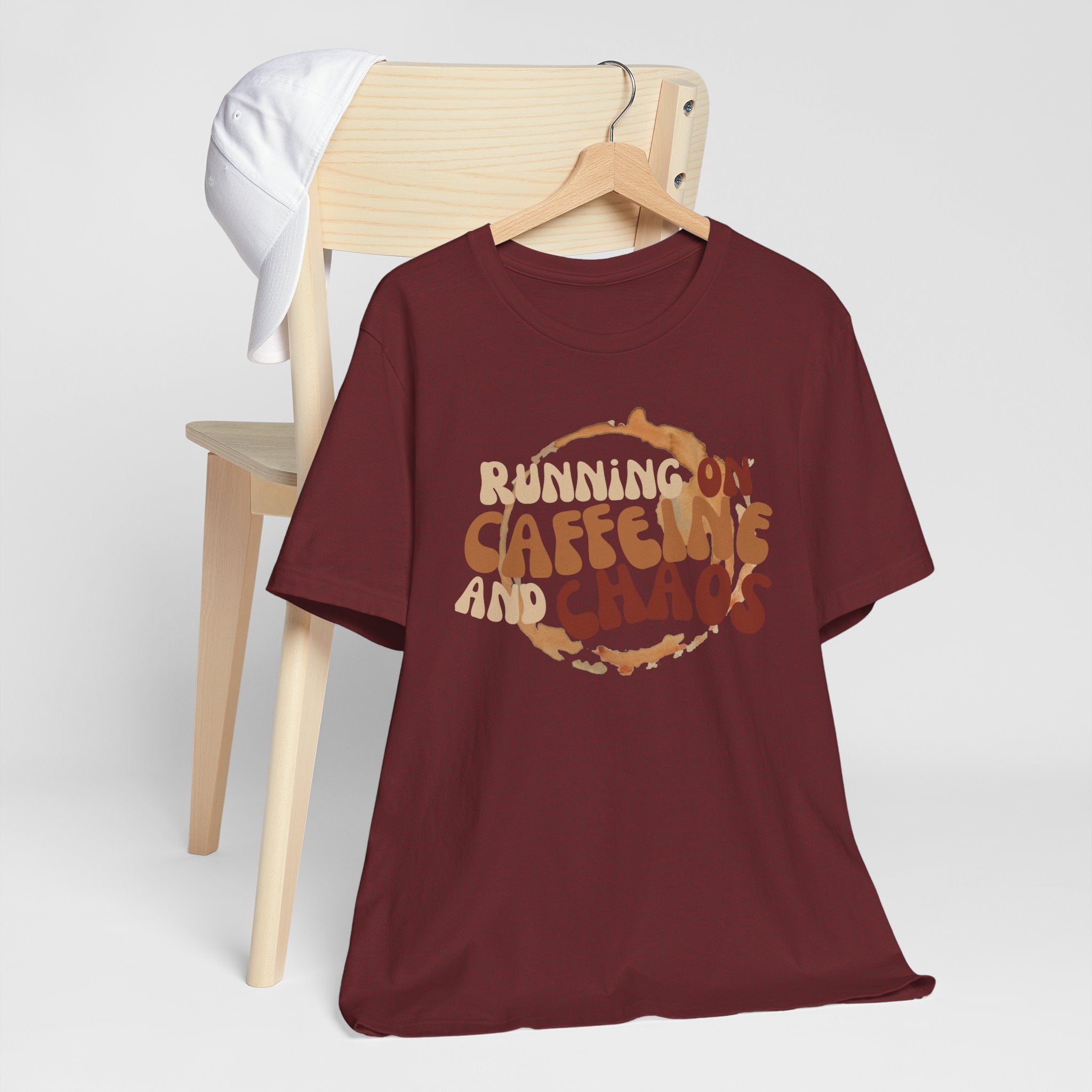 Funny Coffee Lovers Tee, Caffeine Chaos Shirt, Gift for Coffee Addict, Unisex Graphic Tee, Casual Wear, Birthday Present