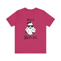 Bad & Boo-Jee Funny Unisex T-Shirt, Cool Graphic Tee, Gift for Dog Lovers, Halloween lovers, Casual Wear for Halloween