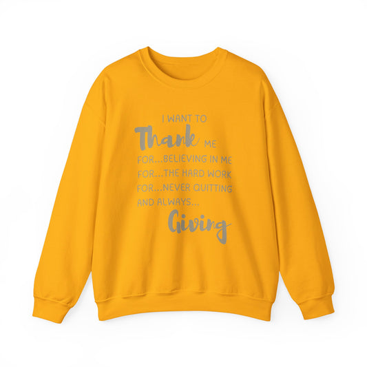 Thank Me, Thanksgiving Unisex Heavy Blend™ Crewneck Sweatshirt