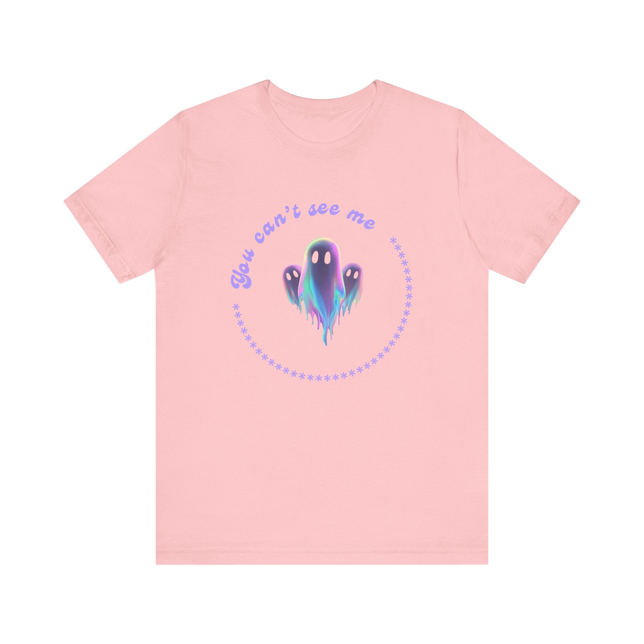 Ghost-Themed Tee - "You Can't See Me" - Fun Halloween Shirt, Casual Wear, Gift for Ghost Lovers, Everyday Comfort