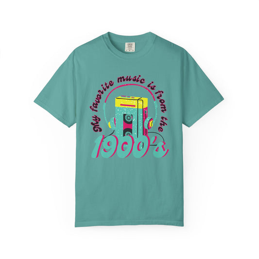 1990s Retro Cassette Tee — "My Favorite Music Is From the 1900's" Vintage Radio T-Shirt