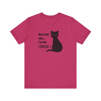 Black Cat Curse Tee: Funny T-Shirt, Cat Lovers Gift, Spooky Halloween Apparel, Unique Animal Shirt, Cozy Everyday Wear