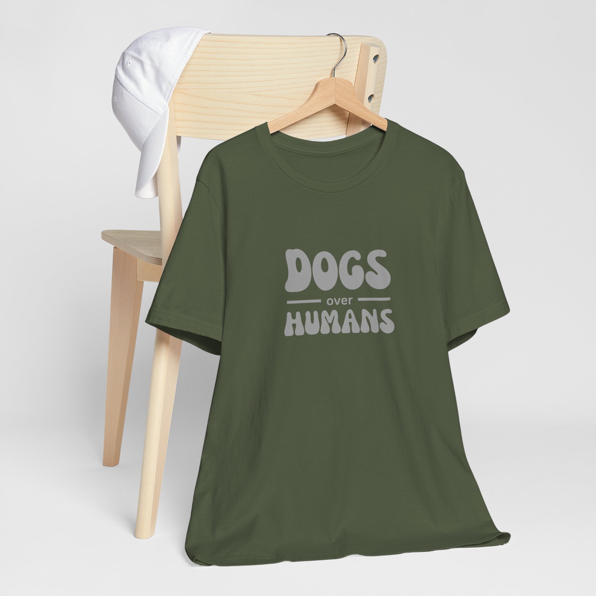 Dogs Over Humans Unisex T-Shirt - Perfect for Dog Lovers, Casual Wear, Gifts, Pet Lovers, Everyday Comfort