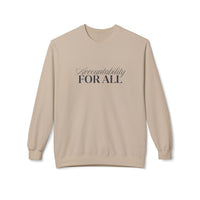 Accountability For All Crewneck Sweatshirt — Inclusive Message Crew Sweatshirt