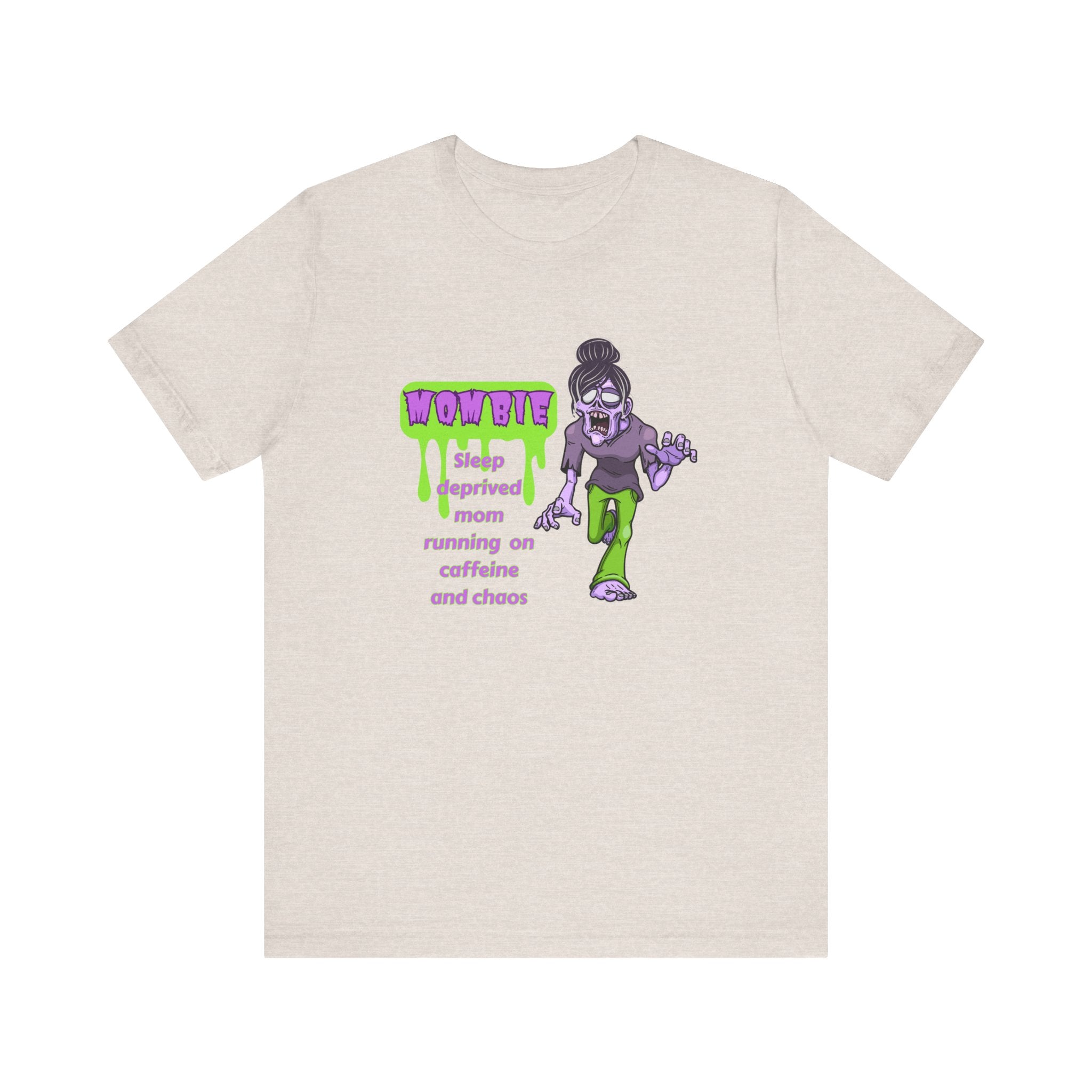 Funny Mombie T-Shirt: Sleep Deprived Mom Running on Caffeine and Chaos, Unisex Tee, Gift for Moms, Parent Humor Shirt