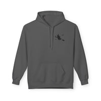 Let's Ride Witches Witchy Broomstick Hoodie, Unisex Midweight Fleece Sweatshirt, Halloween Apparel, Cozy Witch Costume,  Spooky Season